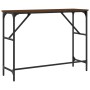 Mesa consola madera de ingeniería marrón roble 100x32x75 cm de , Mesas auxiliares - Ref: Foro24-834059, Precio: 40,54 €, Desc...