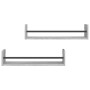 Estantes de pared con barras 2 uds gris Sonoma 60x16x14 cm de , Estantes y estanterías - Ref: Foro24-835437, Precio: 21,97 €,...
