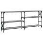 Mesa consola madera de ingeniería gris Sonoma 180x29x76,5 cm de , Mesas auxiliares - Ref: Foro24-835477, Precio: 78,67 €, Des...