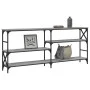 Mesa consola madera de ingeniería gris Sonoma 180x29x76,5 cm de , Mesas auxiliares - Ref: Foro24-835477, Precio: 77,69 €, Des...