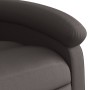 Sillón reclinable masaje elevable cuero auténtico marrón oscuro en Sillones | Comprar online en Foru.es