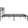 Estructura de cama con cabecero metal negro 183x213 cm de , Camas y somieres - Ref: Foro24-372184, Precio: 99,57 €, Descuento: %