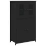 Hohes Sideboard Sperrholz schwarz 62x32x106,5 cm von , Sideboards - Ref: Foro24-834205, Preis: 113,95 €, Rabatt: %