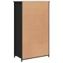 Hohes Sideboard Sperrholz schwarz 62x32x106,5 cm von , Sideboards - Ref: Foro24-834205, Preis: 113,95 €, Rabatt: %