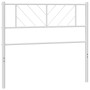Cabecero de metal blanco 75 cm de , Cabeceros y pies de cama - Ref: Foro24-372254, Precio: 20,92 €, Descuento: %