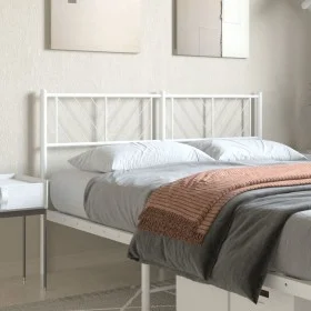 Cabecero de metal blanco 140 cm de , Cabeceros y pies de cama - Ref: Foro24-372261, Precio: 30,88 €, Descuento: %