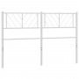 Cabecero de metal blanco 140 cm de , Cabeceros y pies de cama - Ref: Foro24-372261, Precio: 31,38 €, Descuento: %