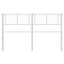 Cabecero de metal blanco 140 cm de , Cabeceros y pies de cama - Ref: Foro24-372261, Precio: 31,38 €, Descuento: %