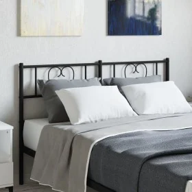 Kopfteil aus schwarzem Metall, 160 cm von , Kopf- und Fußteile - Ref: Foro24-355498, Preis: 29,87 €, Rabatt: %