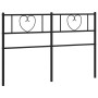 Cabecero de metal negro 160 cm de , Cabeceros y pies de cama - Ref: Foro24-355498, Precio: 31,28 €, Descuento: %