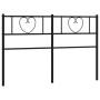 Cabecero de metal negro 160 cm de , Cabeceros y pies de cama - Ref: Foro24-355498, Precio: 31,28 €, Descuento: %