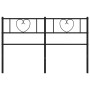 Cabecero de metal negro 160 cm de , Cabeceros y pies de cama - Ref: Foro24-355498, Precio: 31,28 €, Descuento: %