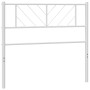 Cabecero de metal blanco 90 cm de , Cabeceros y pies de cama - Ref: Foro24-372256, Precio: 20,47 €, Descuento: %