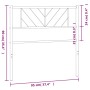 Cabecero de metal blanco 90 cm de , Cabeceros y pies de cama - Ref: Foro24-372256, Precio: 20,47 €, Descuento: %