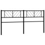 Cabecero de metal negro 193 cm de , Cabeceros y pies de cama - Ref: Foro24-372216, Precio: 32,42 €, Descuento: %