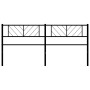 Cabecero de metal negro 193 cm de , Cabeceros y pies de cama - Ref: Foro24-372216, Precio: 32,42 €, Descuento: %