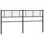 Cabecero de metal negro 193 cm de , Cabeceros y pies de cama - Ref: Foro24-372216, Precio: 32,42 €, Descuento: %