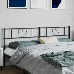 Cabecero de metal negro 193 cm de , Cabeceros y pies de cama - Ref: Foro24-355500, Precio: 32,50 €, Descuento: %