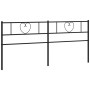 Cabecero de metal negro 193 cm de , Cabeceros y pies de cama - Ref: Foro24-355500, Precio: 32,50 €, Descuento: %