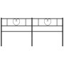Cabecero de metal negro 193 cm de , Cabeceros y pies de cama - Ref: Foro24-355500, Precio: 32,50 €, Descuento: %