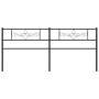 Cabecero de metal negro 180 cm de , Cabeceros y pies de cama - Ref: Foro24-355303, Precio: 35,01 €, Descuento: %