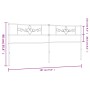 Cabecero de metal negro 180 cm de , Cabeceros y pies de cama - Ref: Foro24-355303, Precio: 35,01 €, Descuento: %