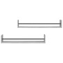 Estantes de pared con barras 2 uds gris Sonoma 80x16x14 cm de , Estantes y estanterías - Ref: Foro24-835442, Precio: 29,87 €,...