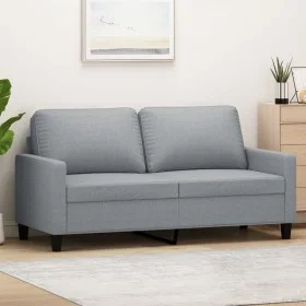 Sofá de 2 plazas de tela gris claro 140 cm de , Sofás - Ref: Foro24-359163, Precio: 202,22 €, Descuento: %