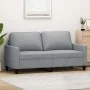 Sofá de 2 plazas de tela gris claro 140 cm de , Sofás - Ref: Foro24-359163, Precio: 202,22 €, Descuento: %