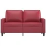 Two-seater red wine synthetic leather sofa, 120 cm by , Sofas - Ref: Foro24-359135, Price: 212,11 €, Discount: %