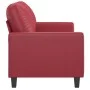 Two-seater red wine synthetic leather sofa, 120 cm by , Sofas - Ref: Foro24-359135, Price: 212,11 €, Discount: %