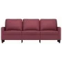 Three-seater red fabric sofa, 180 cm by , Sofas - Ref: Foro24-359177, Price: 252,85 €, Discount: %