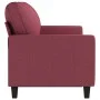 Sofá de 3 plazas de tela rojo tinto 180 cm de , Sofás - Ref: Foro24-359177, Precio: 252,85 €, Descuento: %