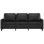 Sofá de 3 plazas de cuero sintético negro 180 cm de , Sofás - Ref: Foro24-359142, Precio: 252,44 €, Descuento: %