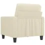 Cream synthetic leather armchair 60 cm by , Sofas - Ref: Foro24-359128, Price: 141,17 €, Discount: %