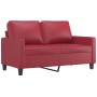 Juego de sofás con cojines 2 piezas cuero sintético rojo tinto de , Sofás - Ref: Foro24-3201411, Precio: 414,36 €, Descuento: %
