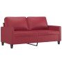 Juego de sofás con cojines 2 piezas cuero sintético rojo tinto de , Sofás - Ref: Foro24-3201411, Precio: 414,36 €, Descuento: %