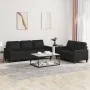 Juego de sofás con cojines 2 piezas cuero sintético negro de , Sofás - Ref: Foro24-3201418, Precio: 441,63 €, Descuento: %
