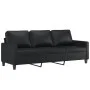 Juego de sofás con cojines 2 piezas cuero sintético negro de , Sofás - Ref: Foro24-3201418, Precio: 441,63 €, Descuento: %
