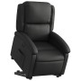 Sillón reclinable eléctrico elevable cuero auténtico negro en Sillones | Comprar online en Foru.es