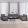 Juego de sofás con cojines 4 piezas cuero sintético gris de , Sofás - Ref: Foro24-3201405, Precio: 644,28 €, Descuento: %