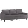 Juego de sofás con cojines 4 piezas cuero sintético gris de , Sofás - Ref: Foro24-3201405, Precio: 644,28 €, Descuento: %