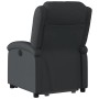 Sillón reclinable eléctrico elevable cuero auténtico negro en Sillones | Comprar online en Foru.es