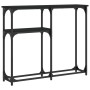 Mesa consola madera de ingeniería negra 90x22,5x75 cm de , Mesas auxiliares - Ref: Foro24-834090, Precio: 43,20 €, Descuento: %