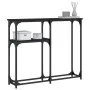 Black engineered wood console table 90x22.5x75 cm by , Side tables - Ref: Foro24-834090, Price: 42,64 €, Discount: %