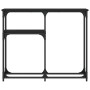 Mesa consola madera de ingeniería negra 90x22,5x75 cm de , Mesas auxiliares - Ref: Foro24-834090, Precio: 43,20 €, Descuento: %