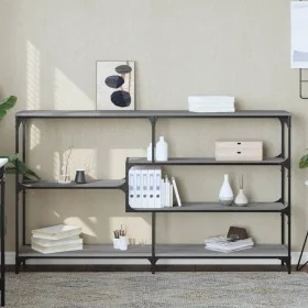 Mesa consola madera contrachapada gris Sonoma 160x32x95 cm de , Mesas auxiliares - Ref: Foro24-833958, Precio: 87,80 €, Descu...