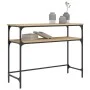 Engineered wood Sonoma oak console table 100x35.5x75 cm by , Side tables - Ref: Foro24-834046, Price: 49,95 €, Discount: %