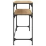 Engineered wood Sonoma oak console table 100x35.5x75 cm by , Side tables - Ref: Foro24-834046, Price: 49,95 €, Discount: %