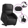 Sillón reclinable eléctrico elevable cuero auténtico negro en Sillones | Comprar online en Foru.es